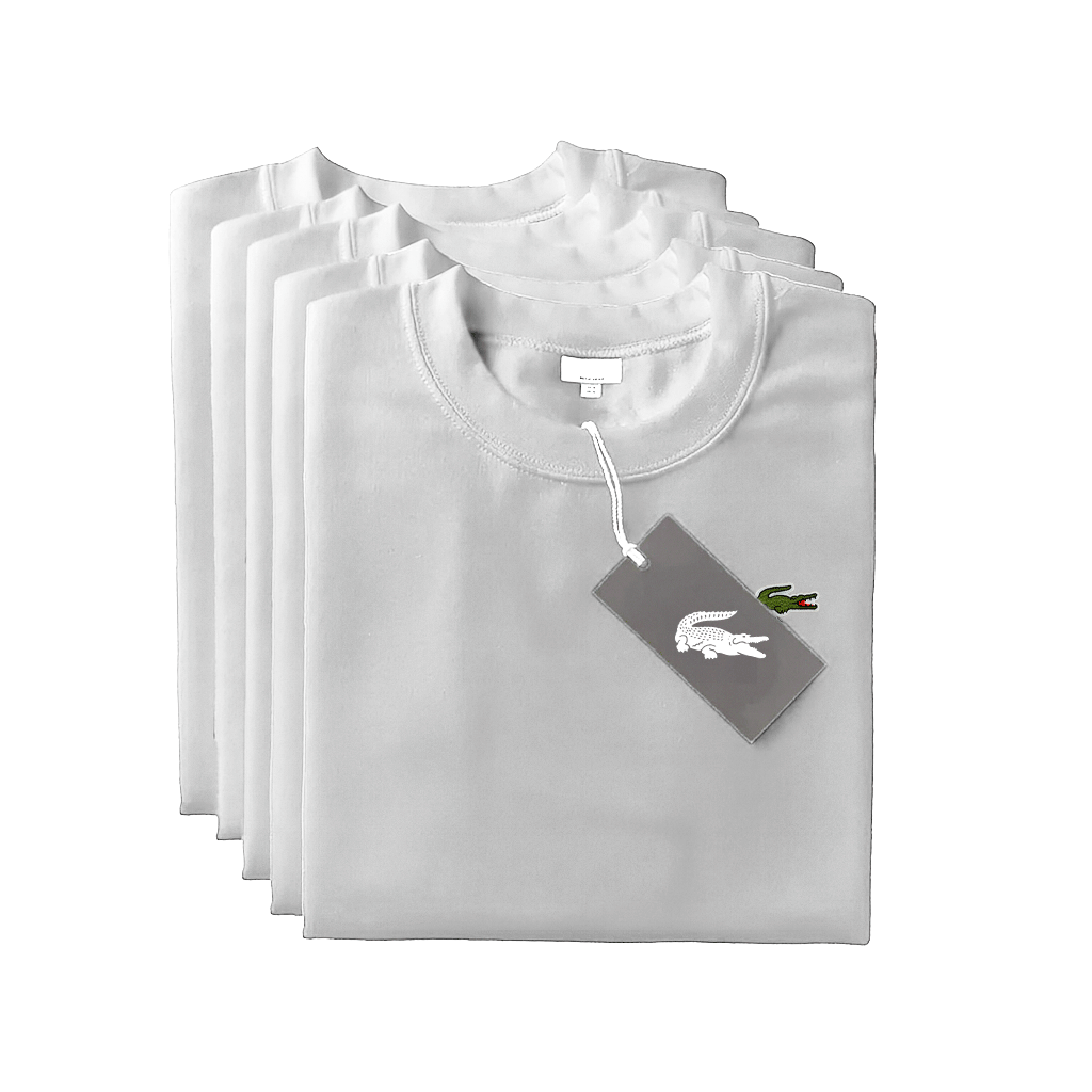 [BUY 1 GET 5] Premium T-Shirt Kit – Lacoste Essential (5-Pack)